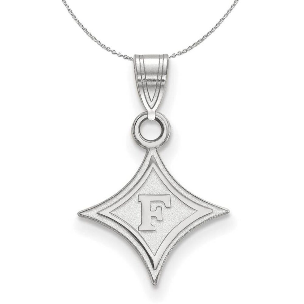 Sterling Silver Furman U Small Rhombus Necklace - 24 Inch
